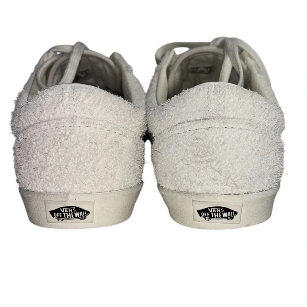 Vans Sneakers Textured Suede Low Top White Limited Edition Lace Up Men’s Size 7
